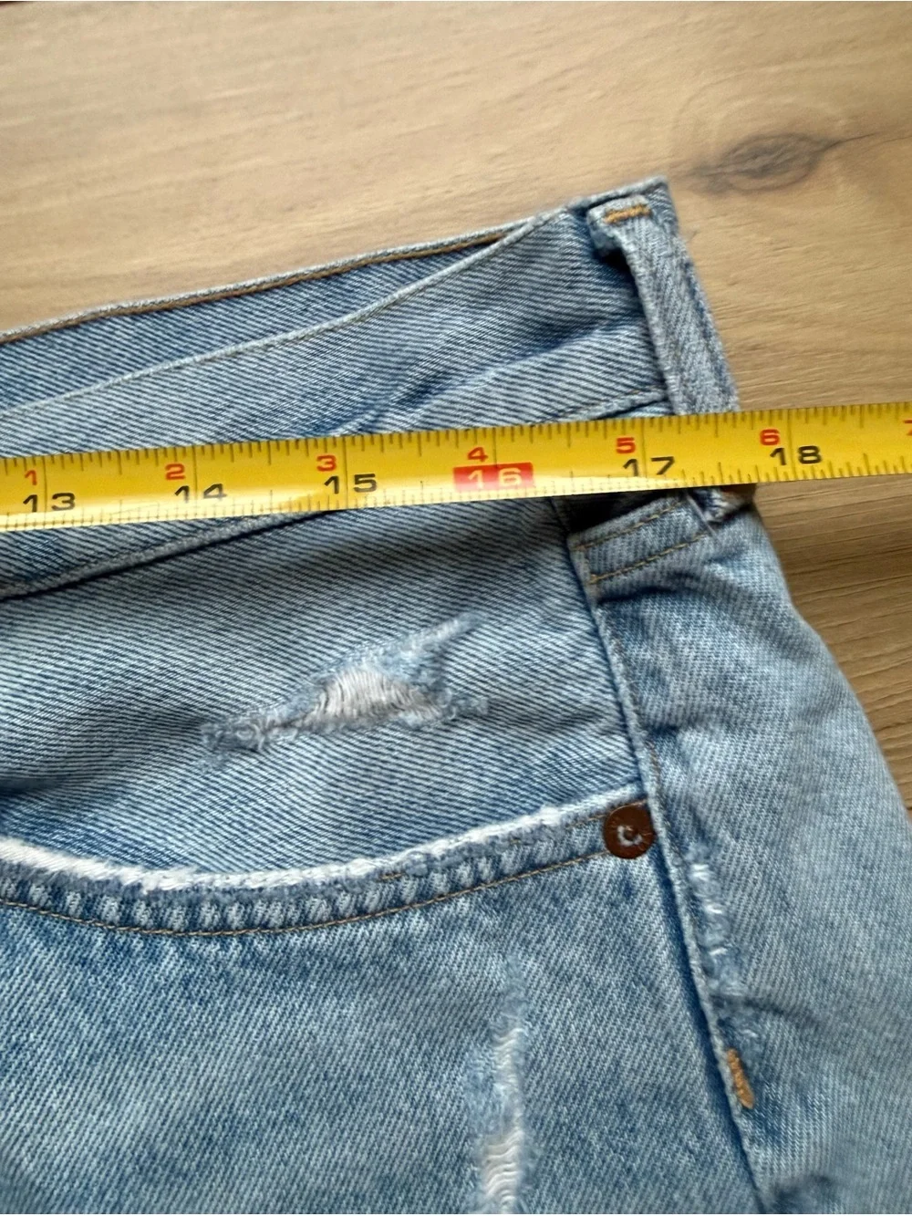 AGOLDE Parker High-Rise Distressed Denim Shorts